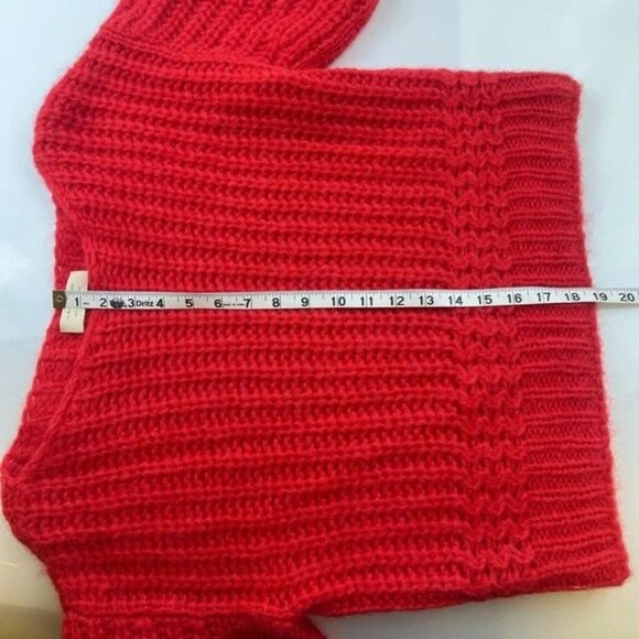 Sezane Vibrant Scarlet Crew Neck Sweater - Picture 7 of 7